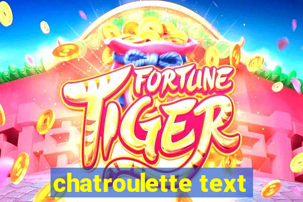 chatroulette text